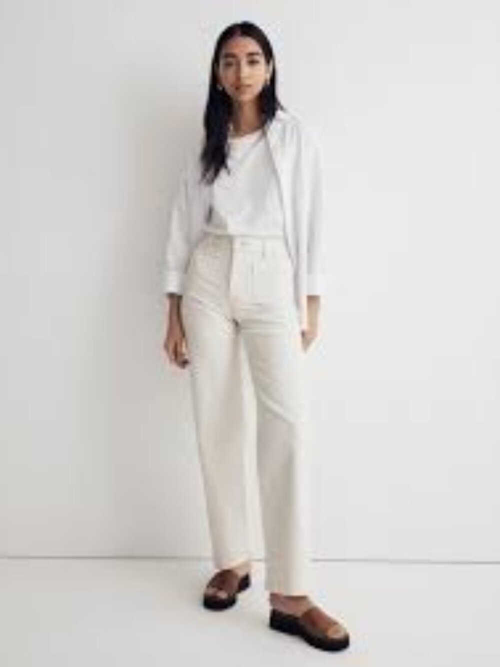 Madewell The Perfect Vintage Wide-Leg Jean White Size 29